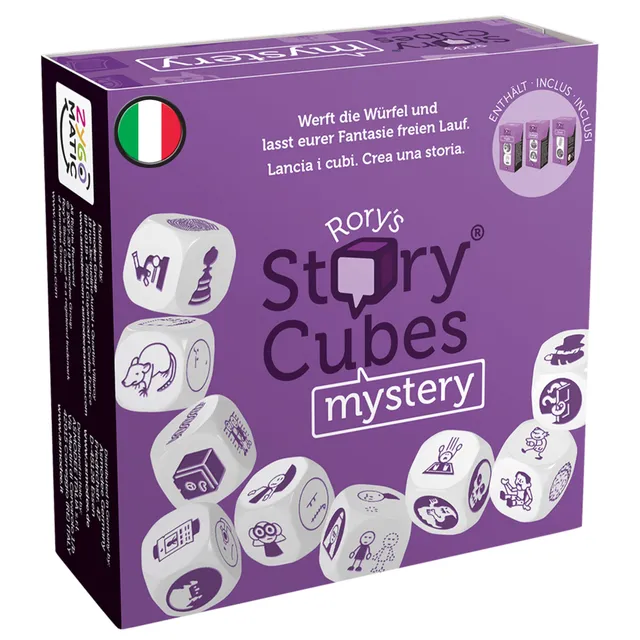 Rory's Story Cubes Mistery gioco di dadi viola 9 cubi