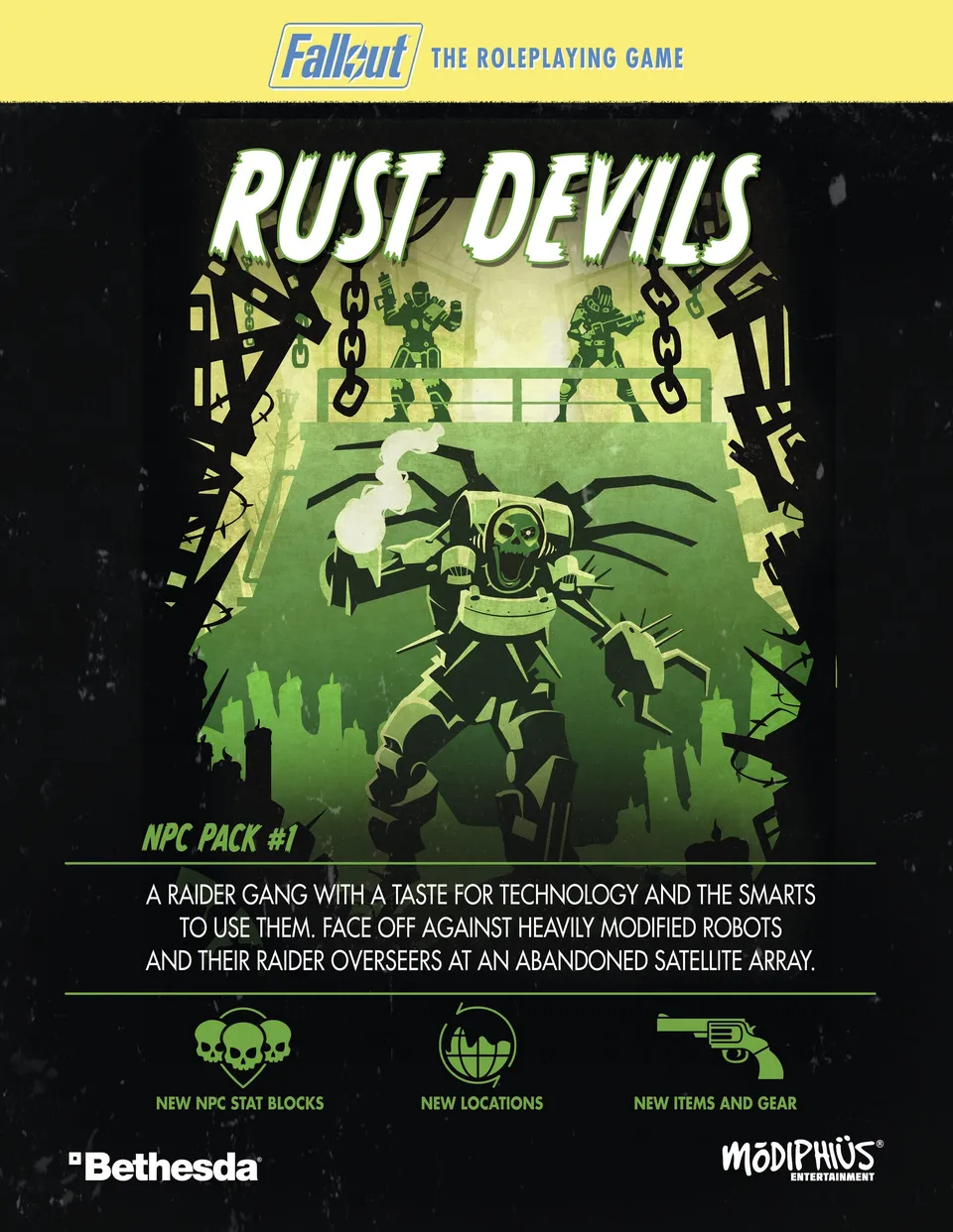 Modiphius Fallout GDR NPC Pack 1 Rust Devils PDF 39 pagine