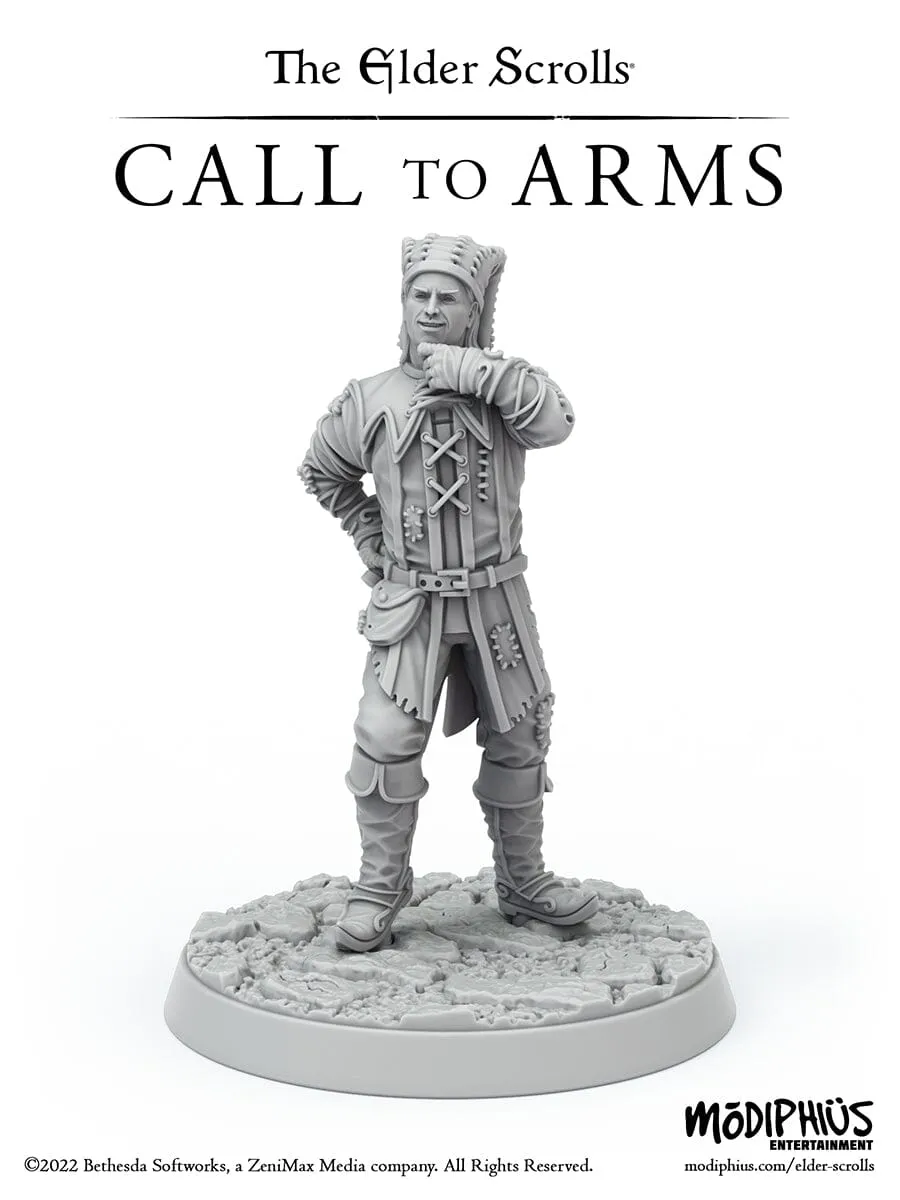 Modiphius Elder Scrolls Call to Arms Cicero miniatura STL 32mm