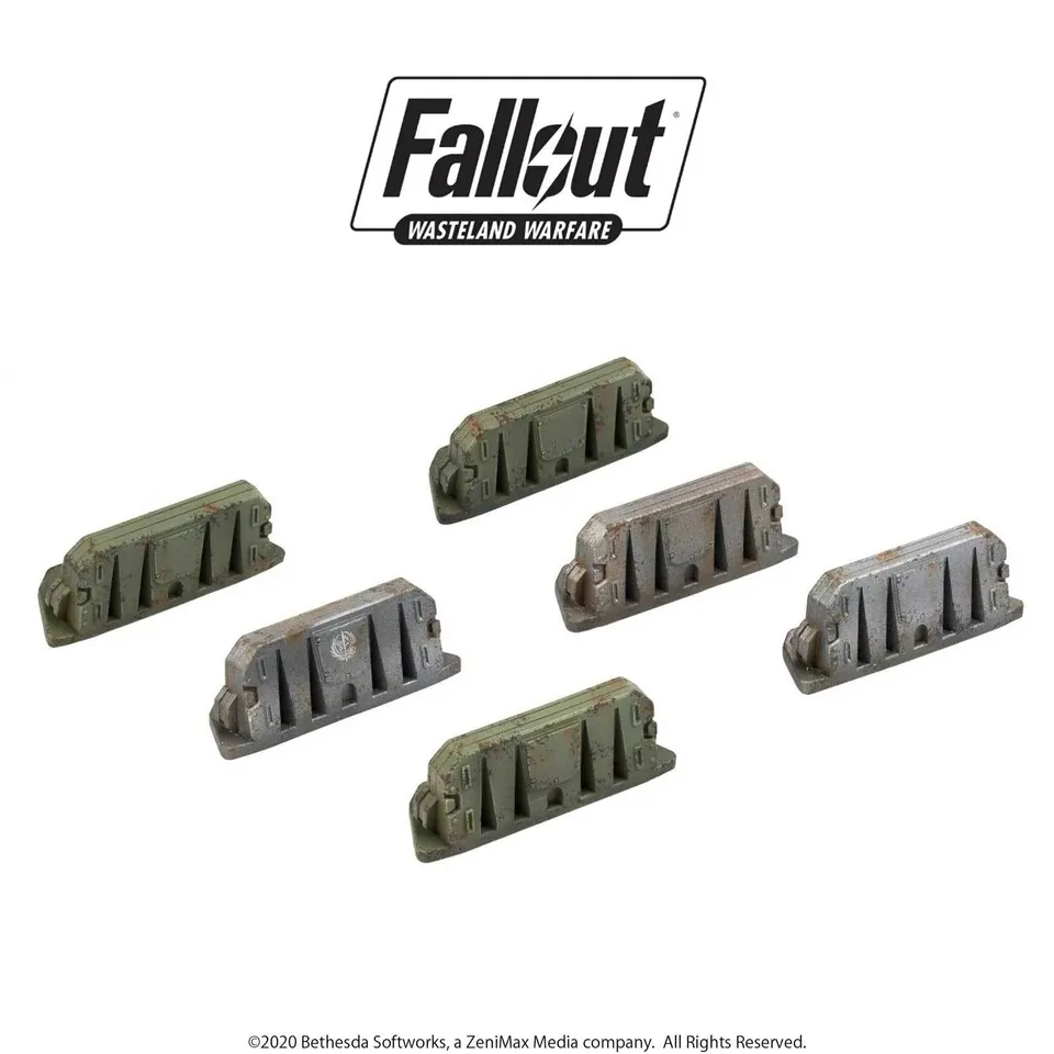 Modiphius Fallout Wasteland Warfare Military Barricades scenici