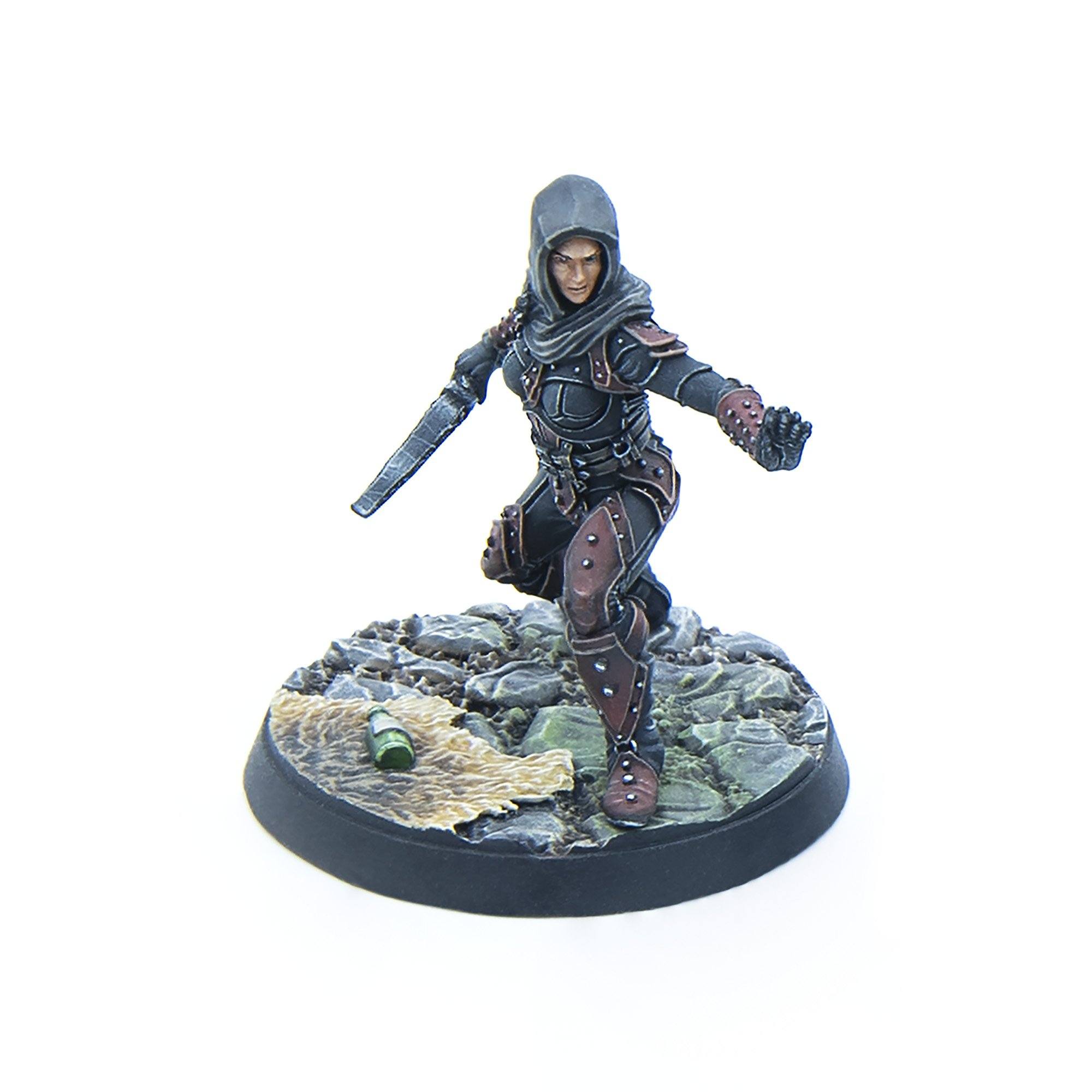 Modiphius Elder Scrolls Call to Arms Dark Brotherhood Aspirants miniature resina