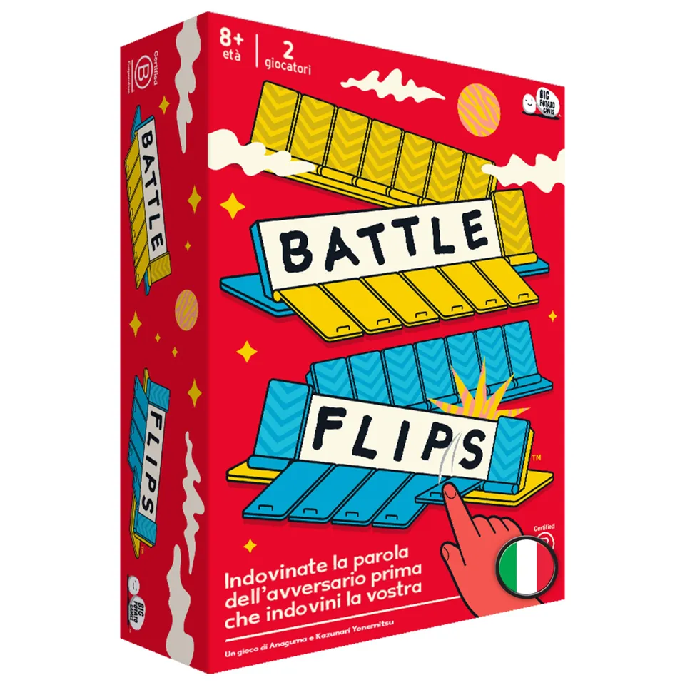 Asmodee Battle Flips gioco tavolo parole duello 2 giocatori