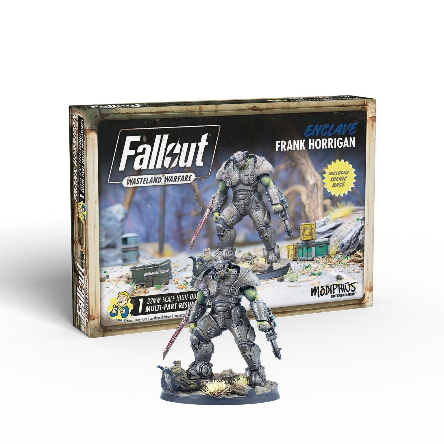 Modiphius Fallout Wasteland Warfare Enclave Frank Horrigan miniatura