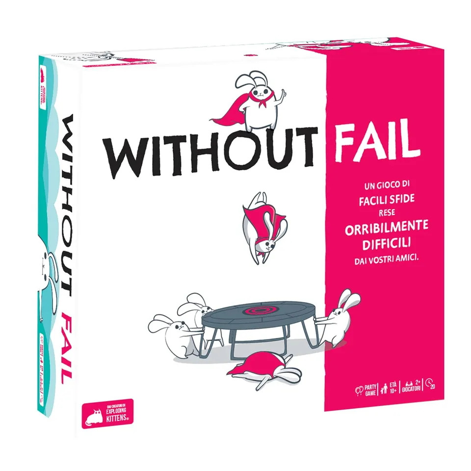 Asmodee Without Fail Exploding Kittens party game sfide 2+ giocatori