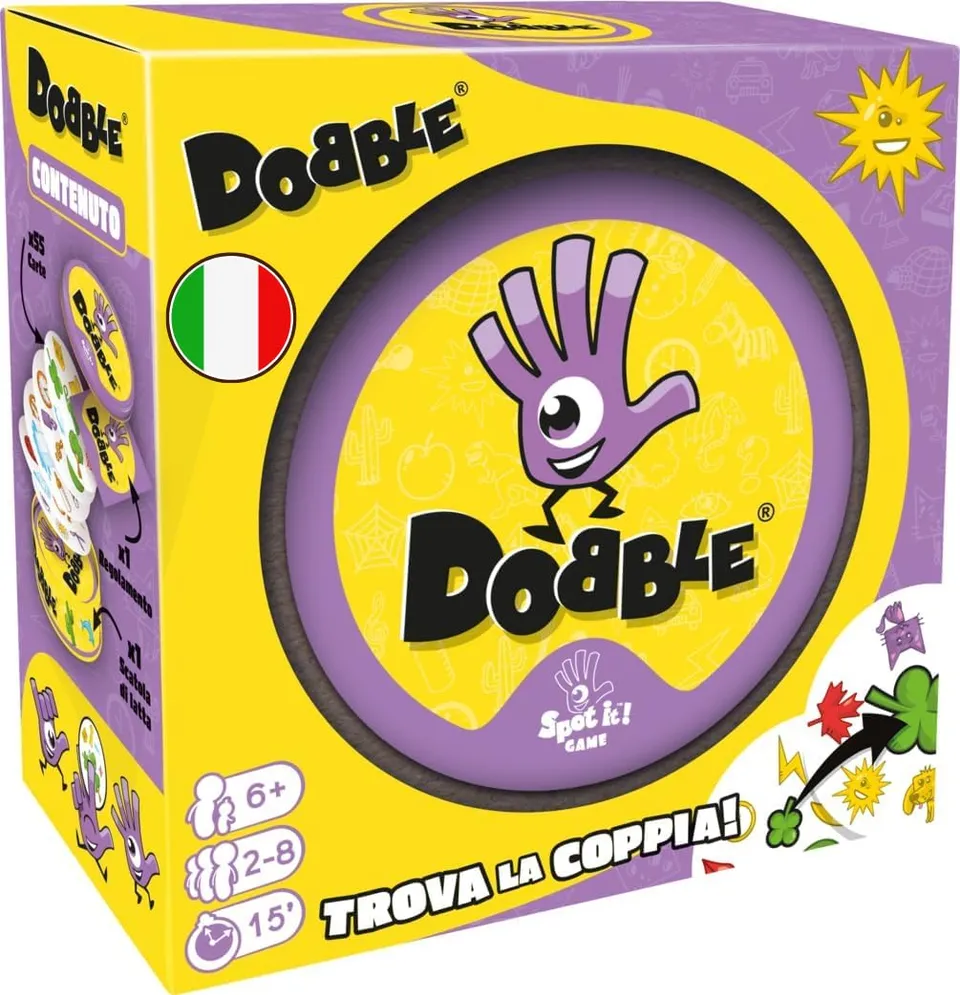 Asmodee Dobble Classico gioco di carte edizione italiana 2-8 giocatori