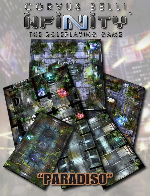 Modiphius Infinity Paradiso set tessere mappa gioco ruolo