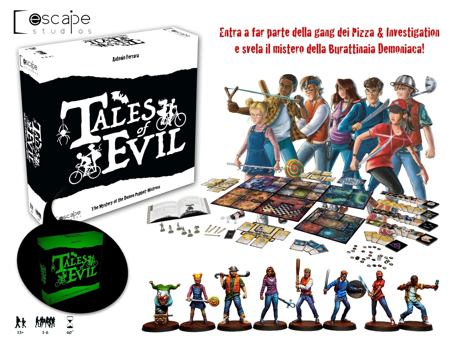 Asmodee Giochi per Famiglie Tales of Evil Gioco Tavolo 1-6 ITA Horror