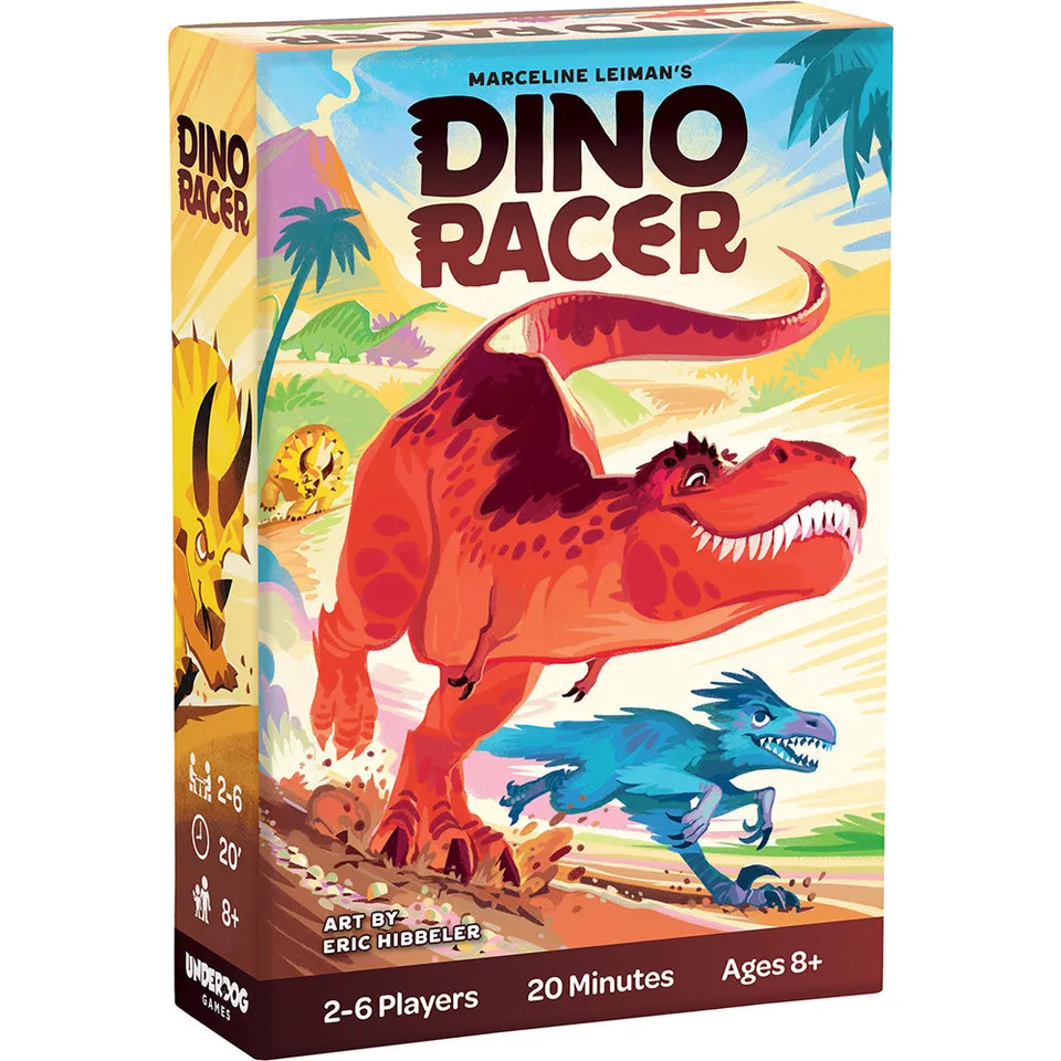 Underdog Games Dino Racer gioco da tavolo pre-order corse dinosauri