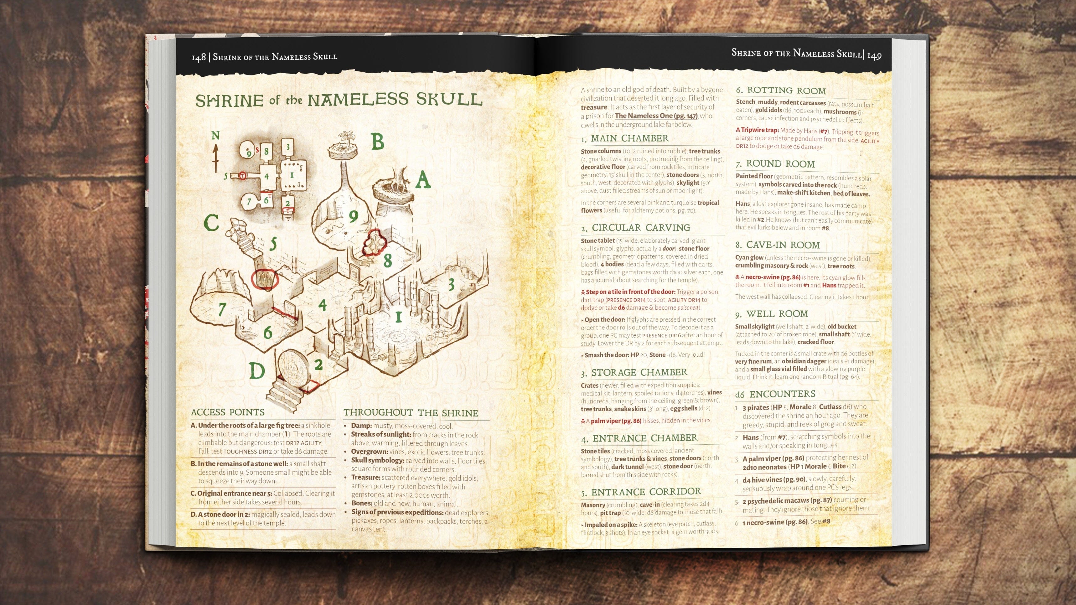 Modiphius Pirate Borg Core Rulebook manuale GDR 166 pagine