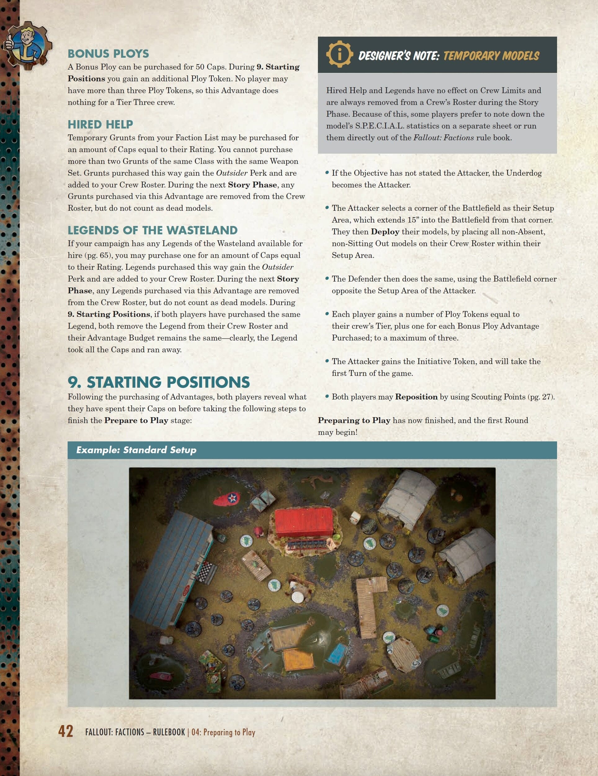 Modiphius Fallout Factions Core Rulebook manuale copertina rigida
