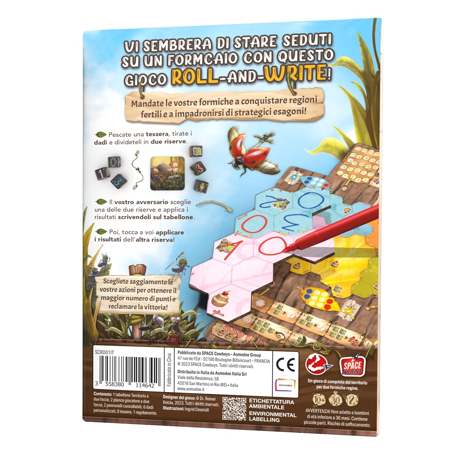 Asmodee Marabunta Gioco da Tavolo 2 Giocatori Italiano 30 Min