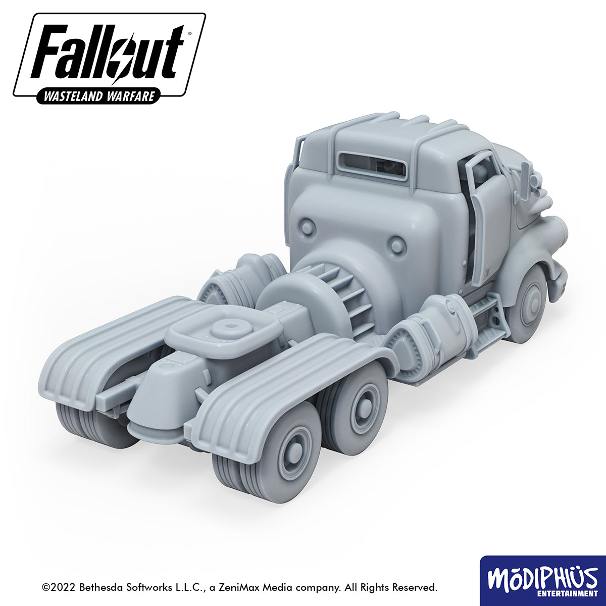 Modiphius Fallout Wasteland Warfare Flatbed Truck file STL scenario