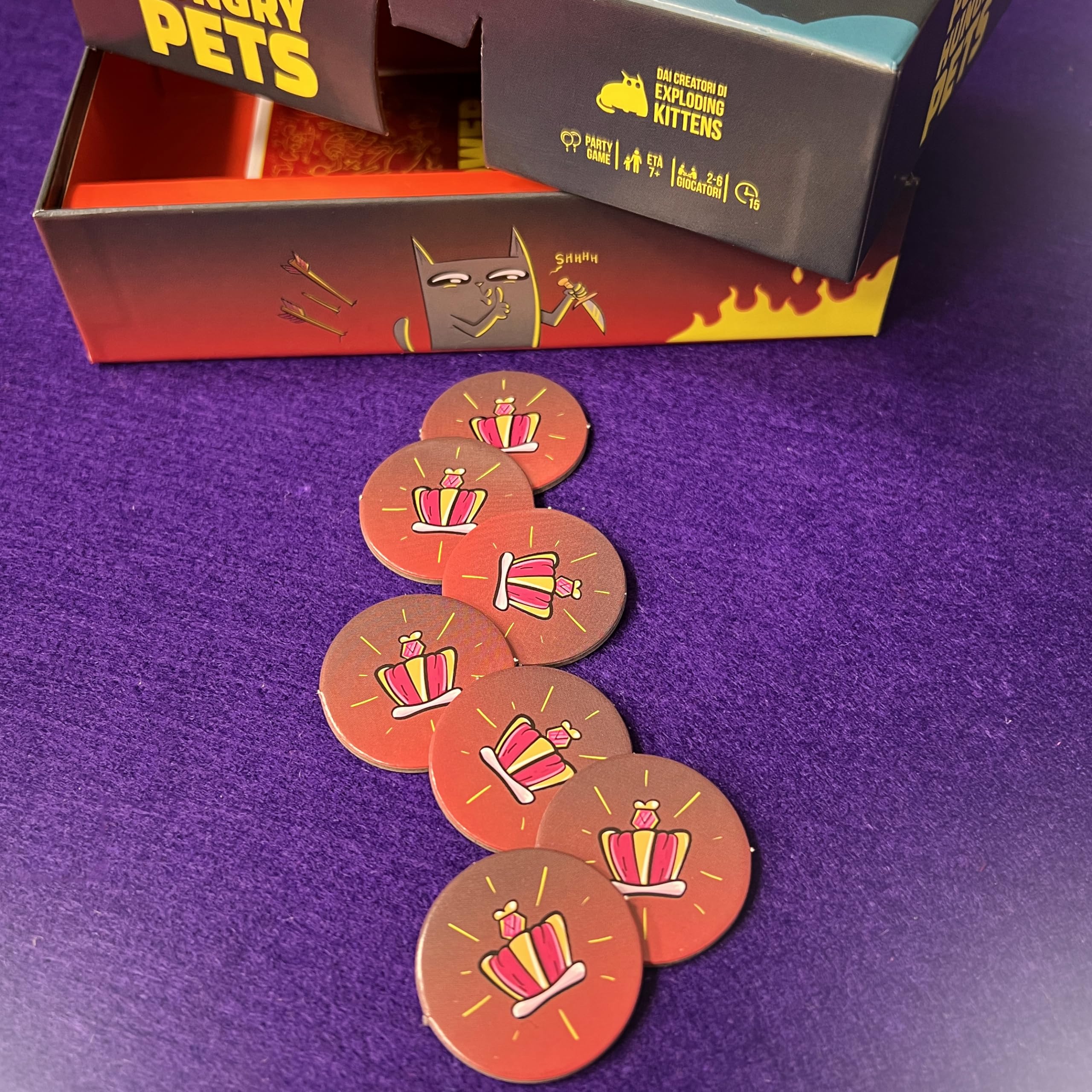 Asmodee Power Hungry Pets gioco di carte famiglia 2-6 giocatori
