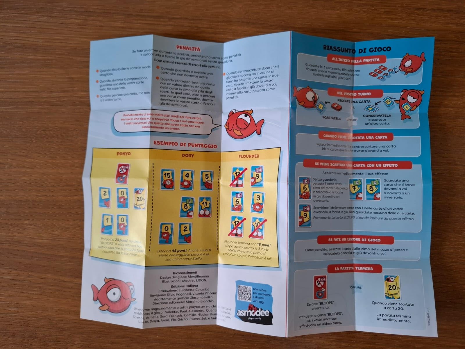 Asmodee Bloops Gioco di Carte Memoria 8+ anni Italiano