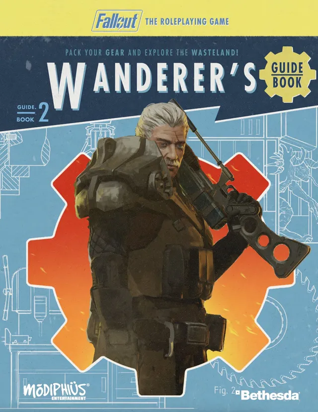 Modiphius Fallout Wanderers Guide Book gioco di ruolo PDF