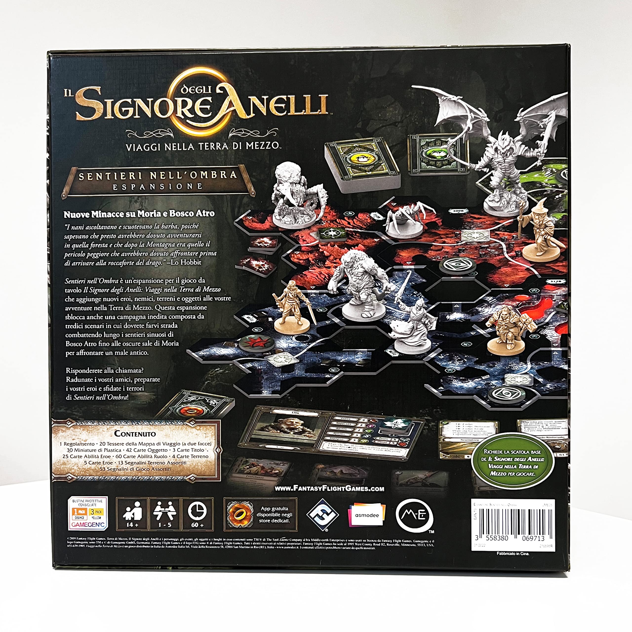 Asmodee Viaggi Terra di Mezzo Sentieri Ombra Espansione ITA