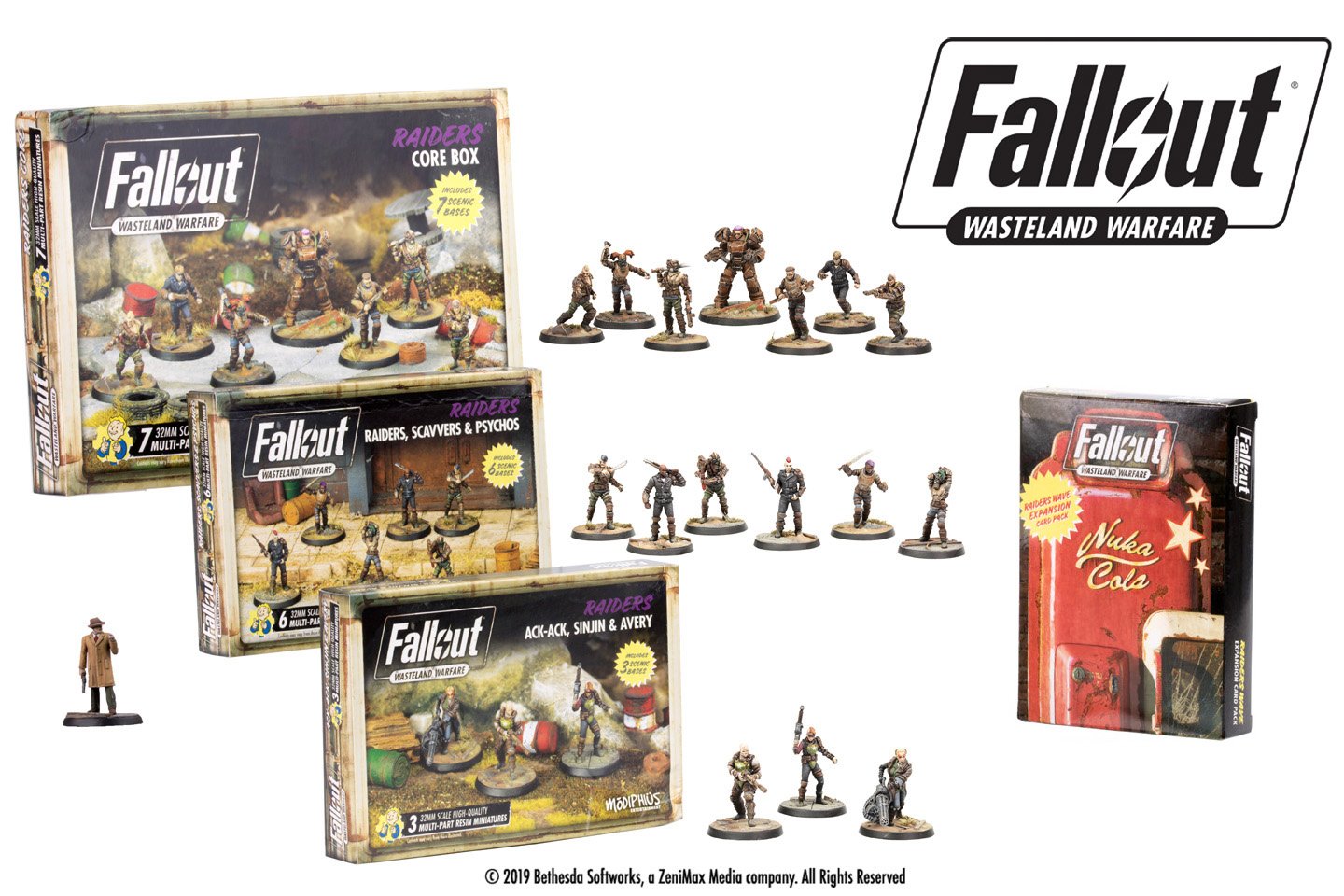 Modiphius Fallout Wasteland Warfare Raider Bundle miniature predoni