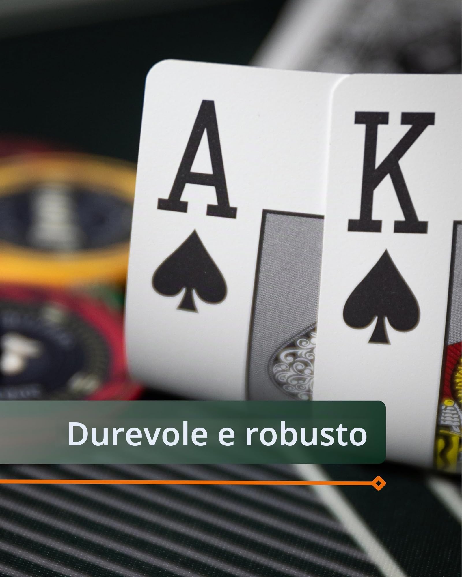 Bullets Platinum Carte da Poker Plastica Indice Jumbo premium