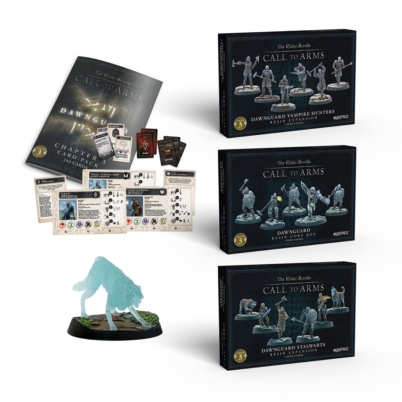 Modiphius Elder Scrolls Call to Arms Dawnguard Bundle miniature