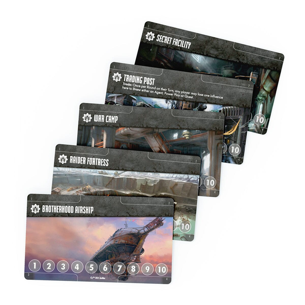 Modiphius Fallout Power Play gioco carte 2-4 giocatori
