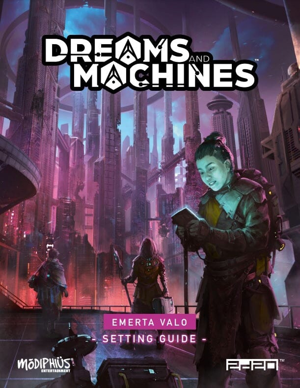 Modiphius Dreams and Machines Emerta Valo Guida PDF gioco ruolo