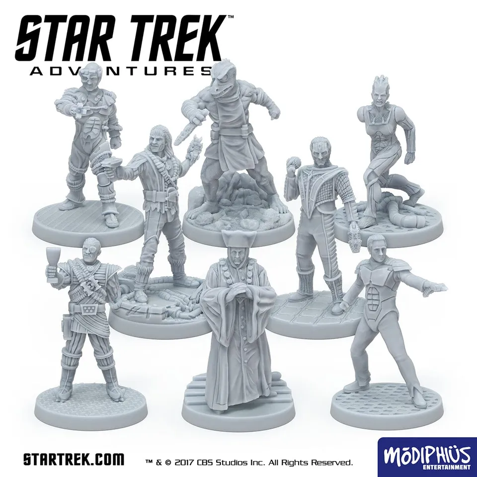 Star Trek Adventures Iconic Villains Set STL stampa 3D 8 miniature