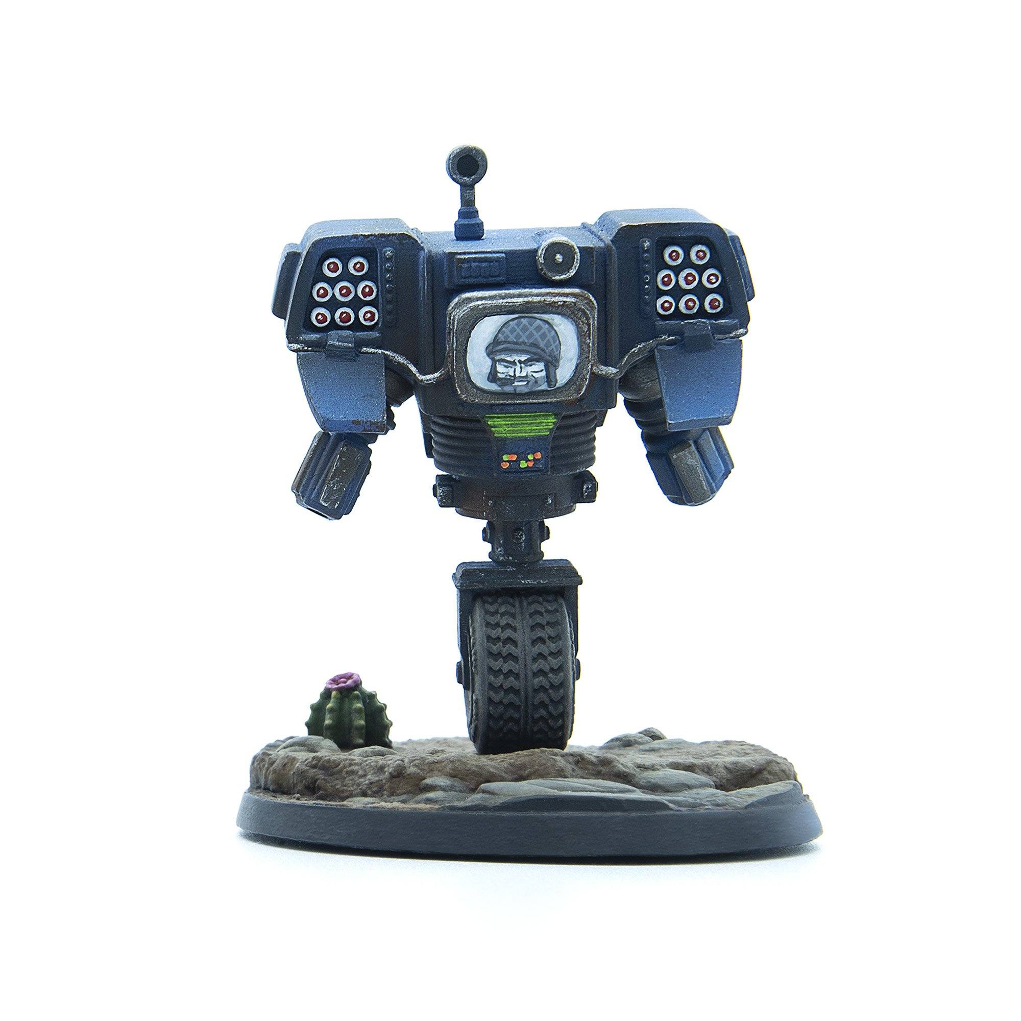 Modiphius Fallout Wasteland Warfare Securitron Enforcers miniature