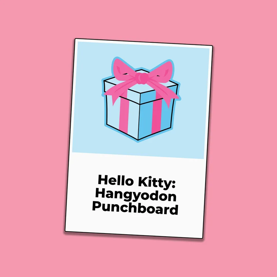 Maestro Media Hello Kitty Hangyodon punchboard espansione Day at Park
