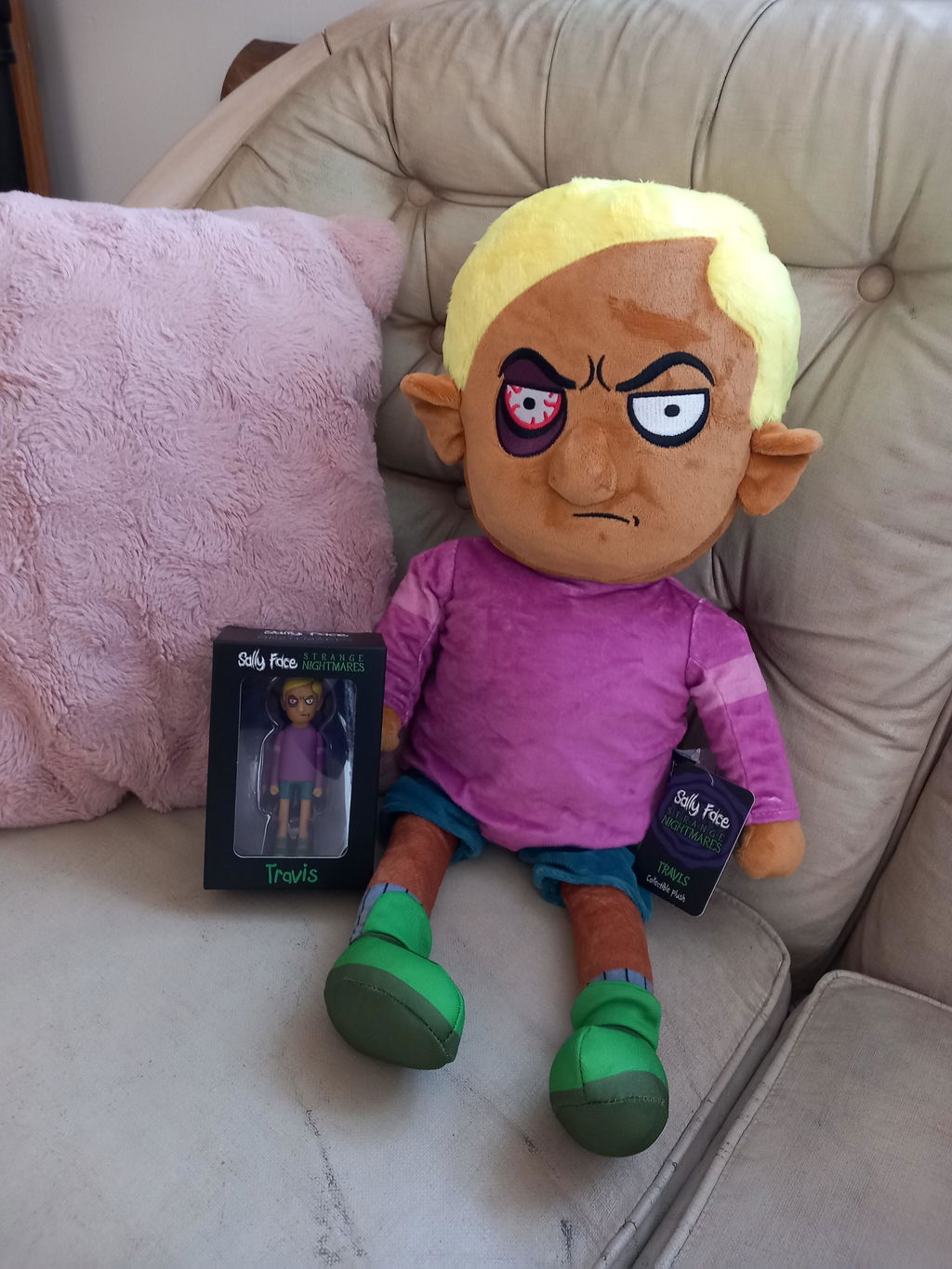 Maestro Media Plush Sally Face Travis peluche 10 pollici morbido