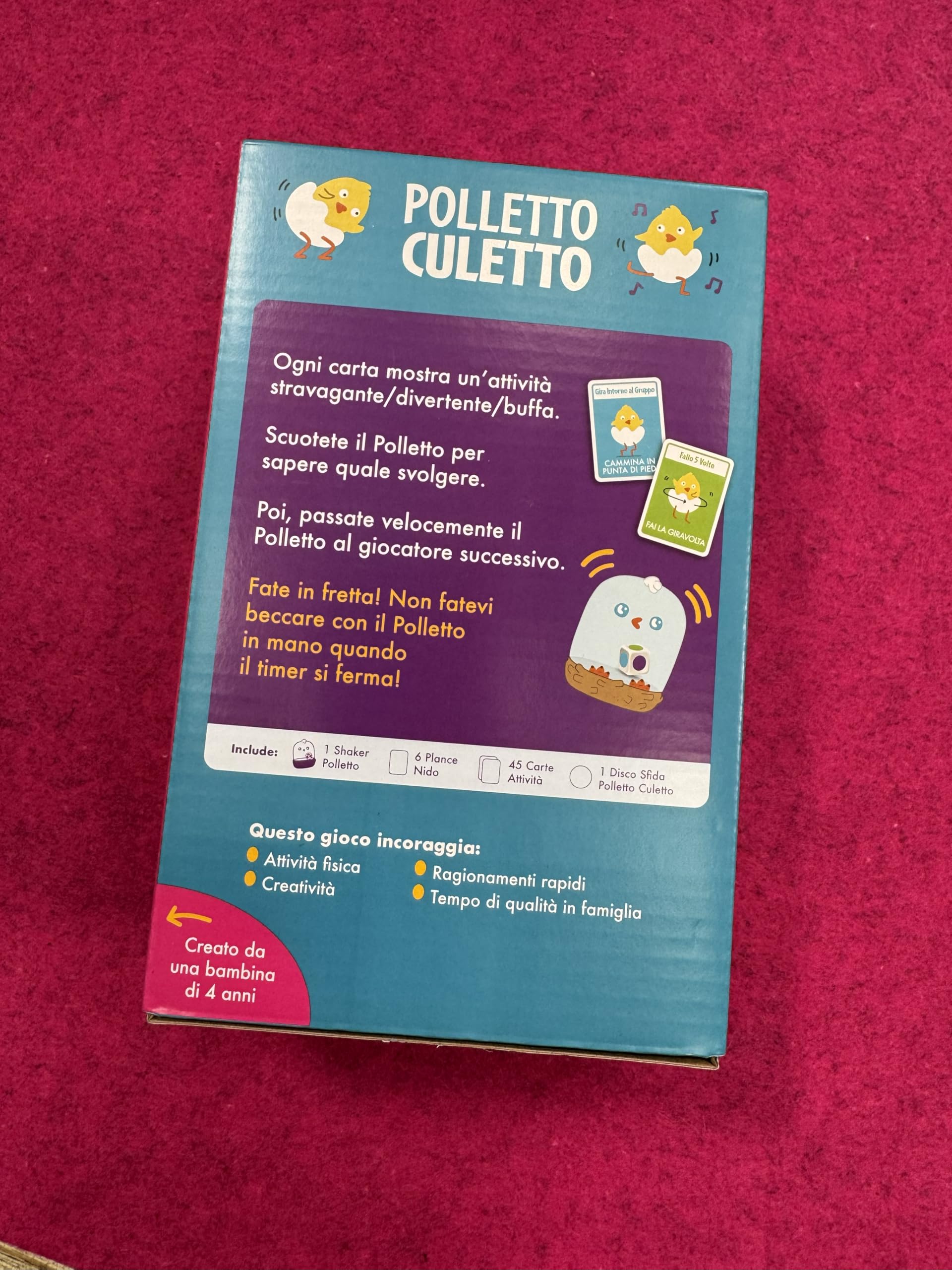 Asmodee Polletto Culetto gioco bambini 2-6 giocatori 4+ anni