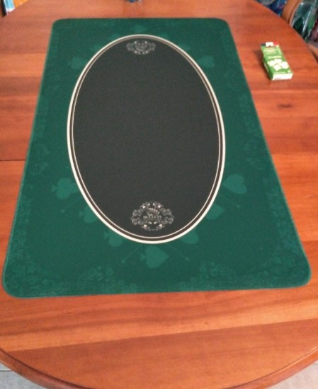 Cards&Co Tappeti Neutri Tappeto Gioco Carte 100x60 Verde Deluxe