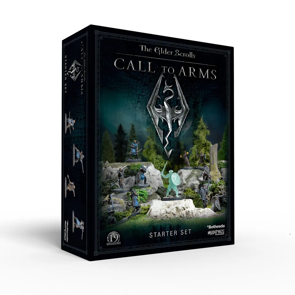 Modiphius Elder Scrolls Call to Arms Starter Set Bundle scatola base