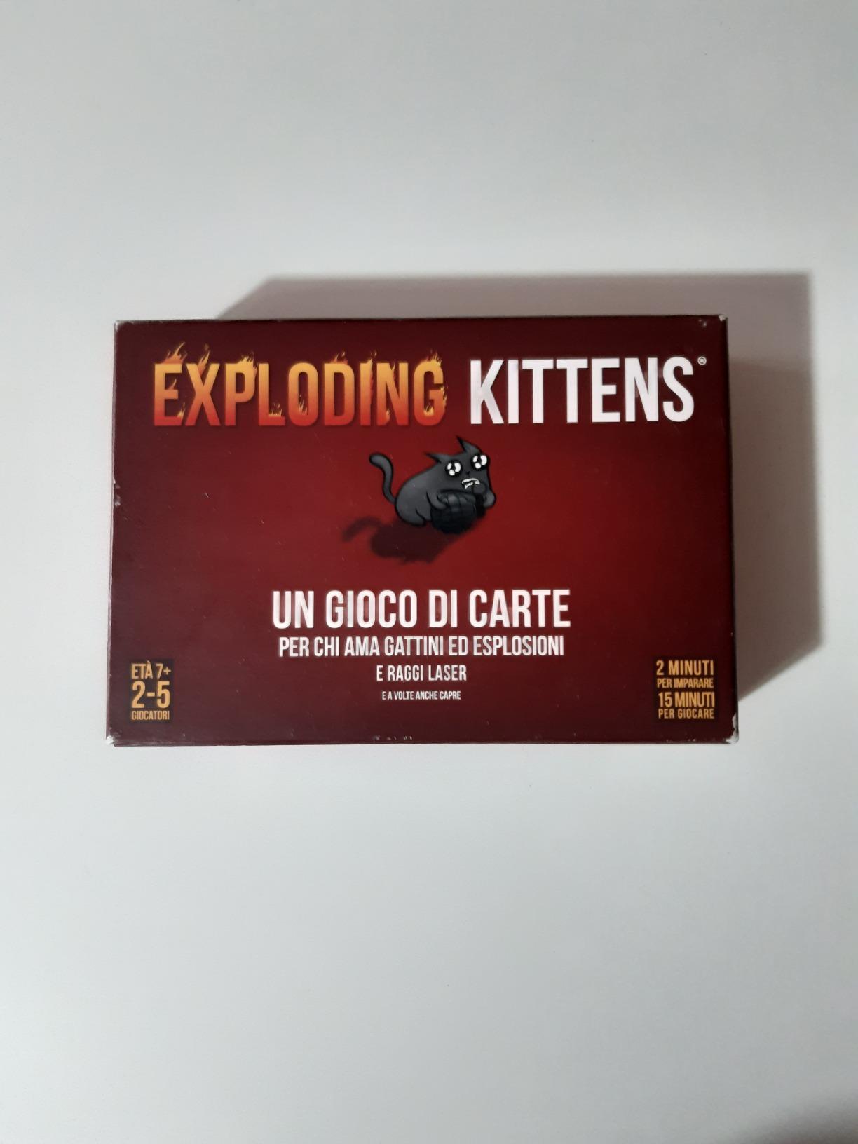 Asmodee Exploding Kittens gioco di carte base 2-5 giocatori
