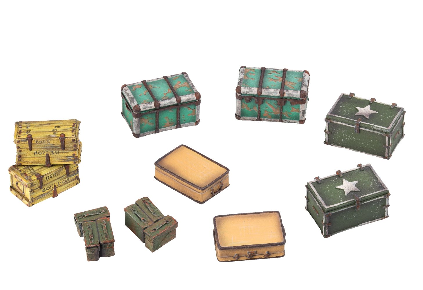 Fallout Wasteland Warfare Scenic Bundle set scenici resina 32mm