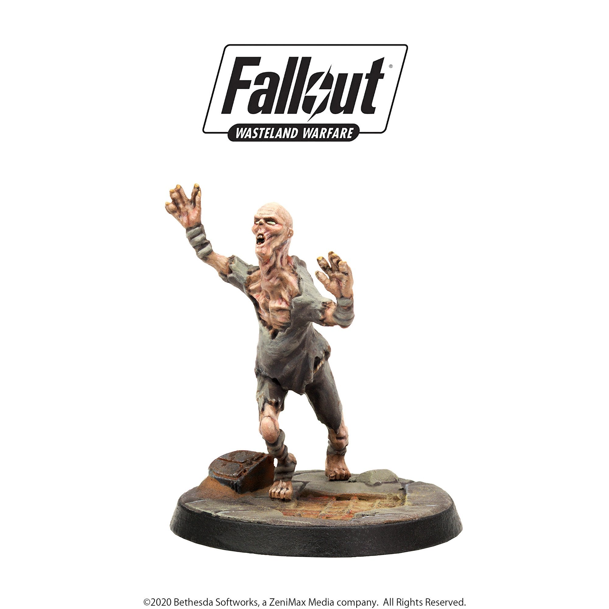 Modiphius Fallout Wasteland Warfare Creatures Ghouls miniature 5 pezzi