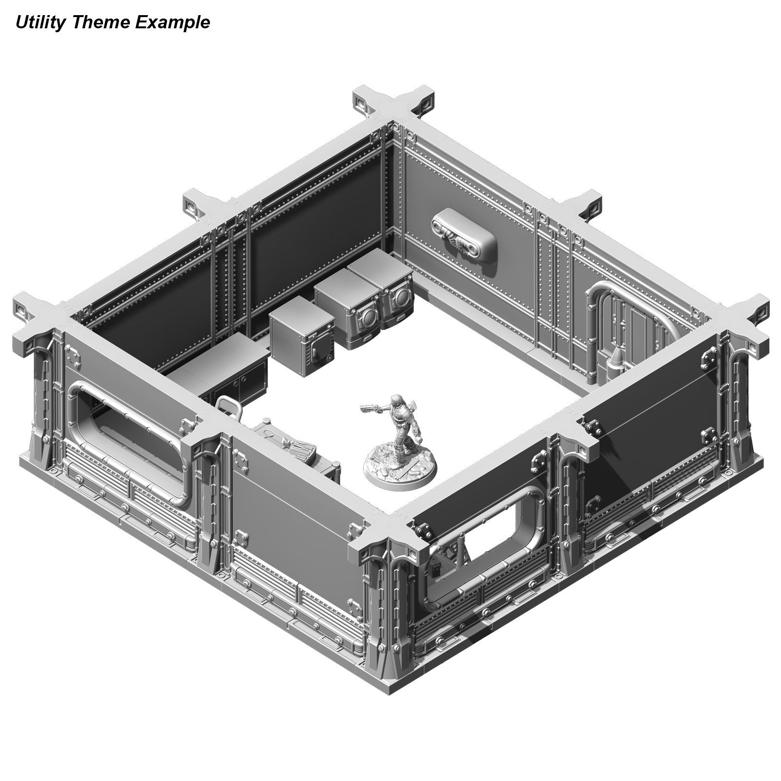 Fallout Wasteland Warfare Vault Interior file STL arredi