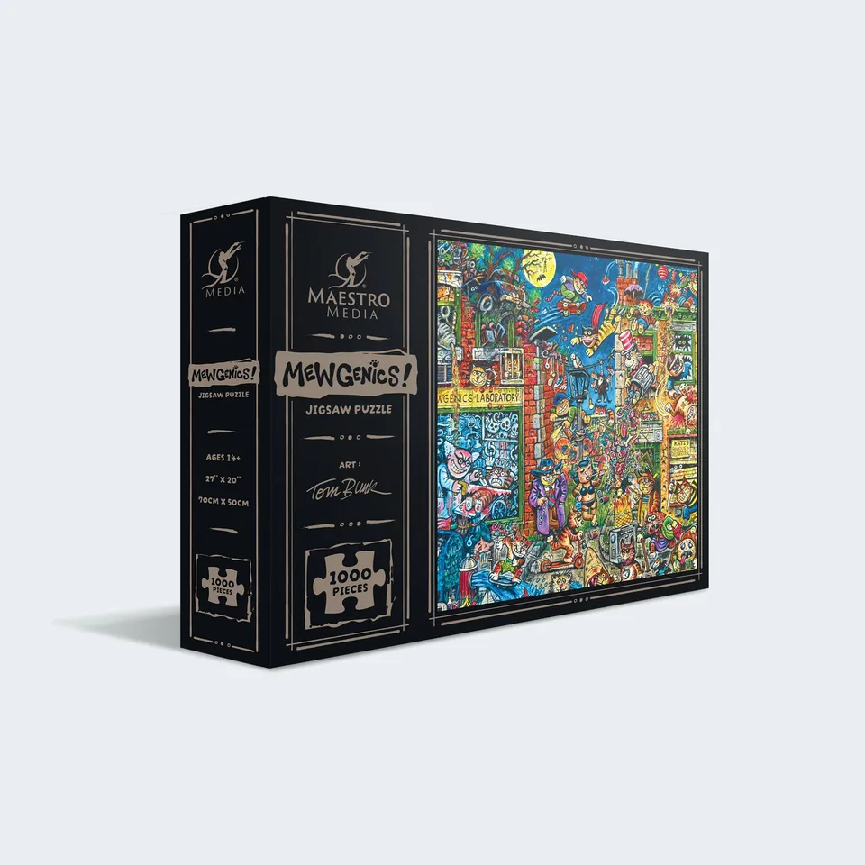 Maestro Media Mewgenics Tom Bunk puzzle 1000 pezzi comic art