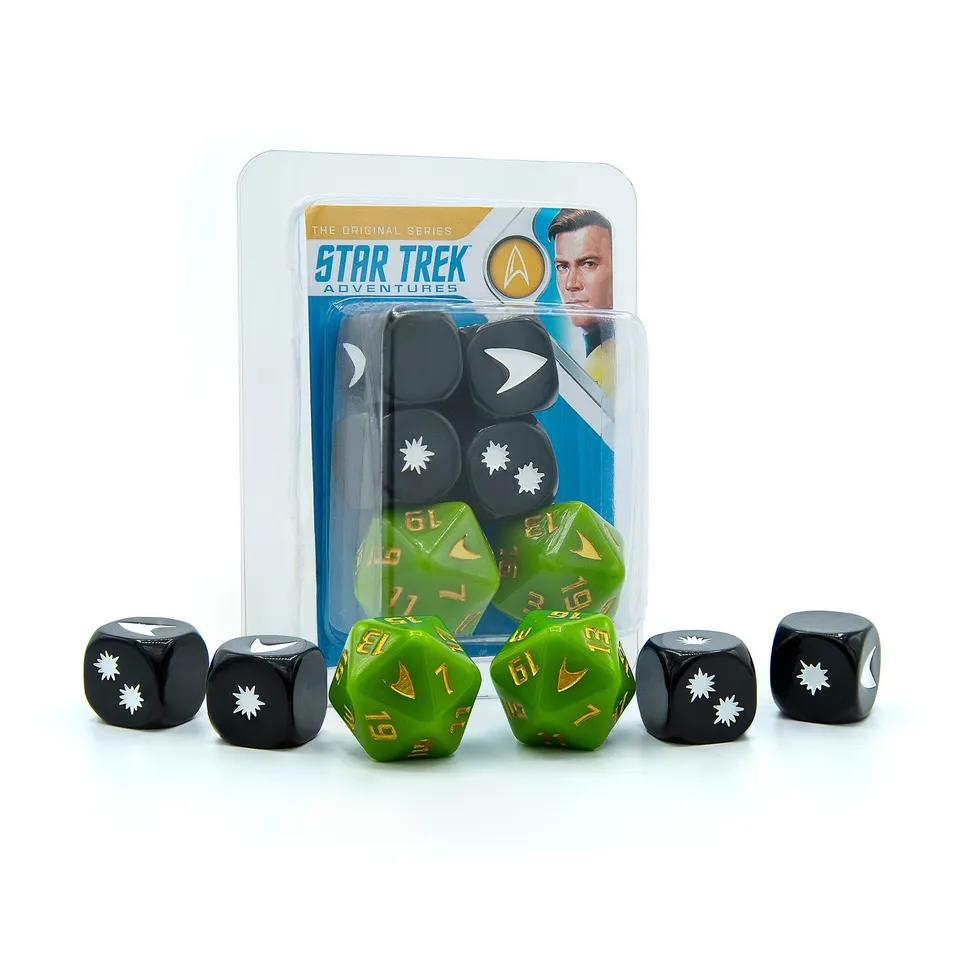 Modiphius Star Trek Adventures Dadi Kirk Tunic blister 6 dadi