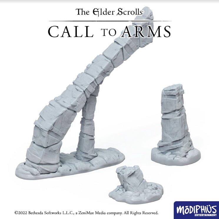 Modiphius Elder Scrolls Call to Arms Nord Tomb Arches terreno STL
