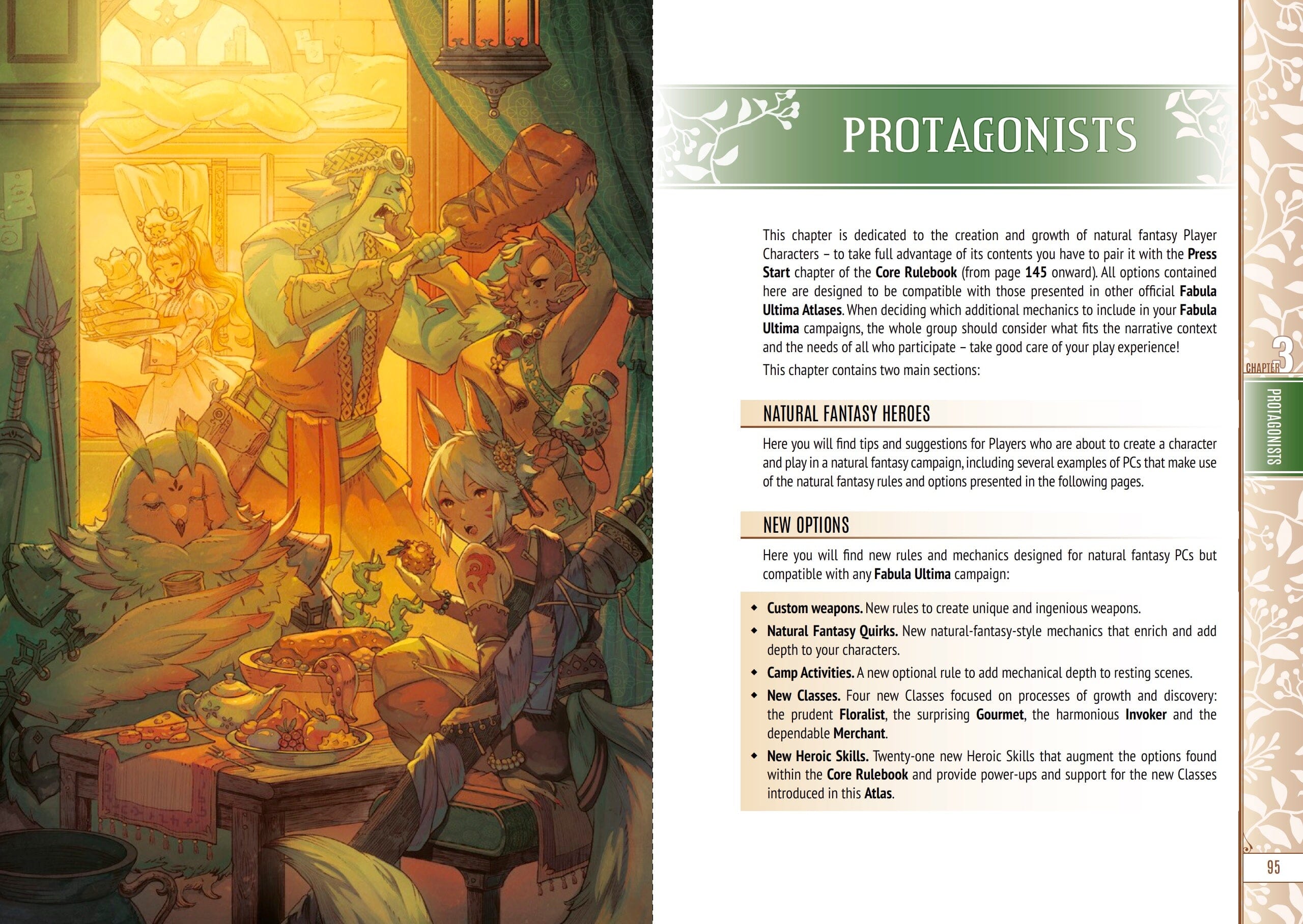 Fabula Ultima Atlas Natural Fantasy PDF 208 pagine JRPG