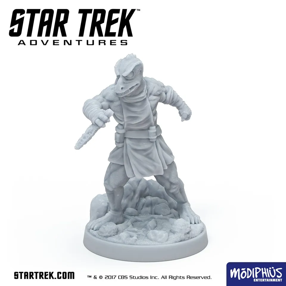 Modiphius Star Trek Adventures Gorn Captain miniatura STL 32mm
