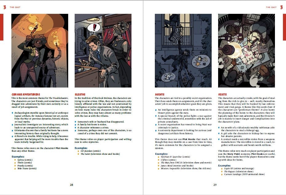 The Troubleshooters Core Rule Book manuale base 236