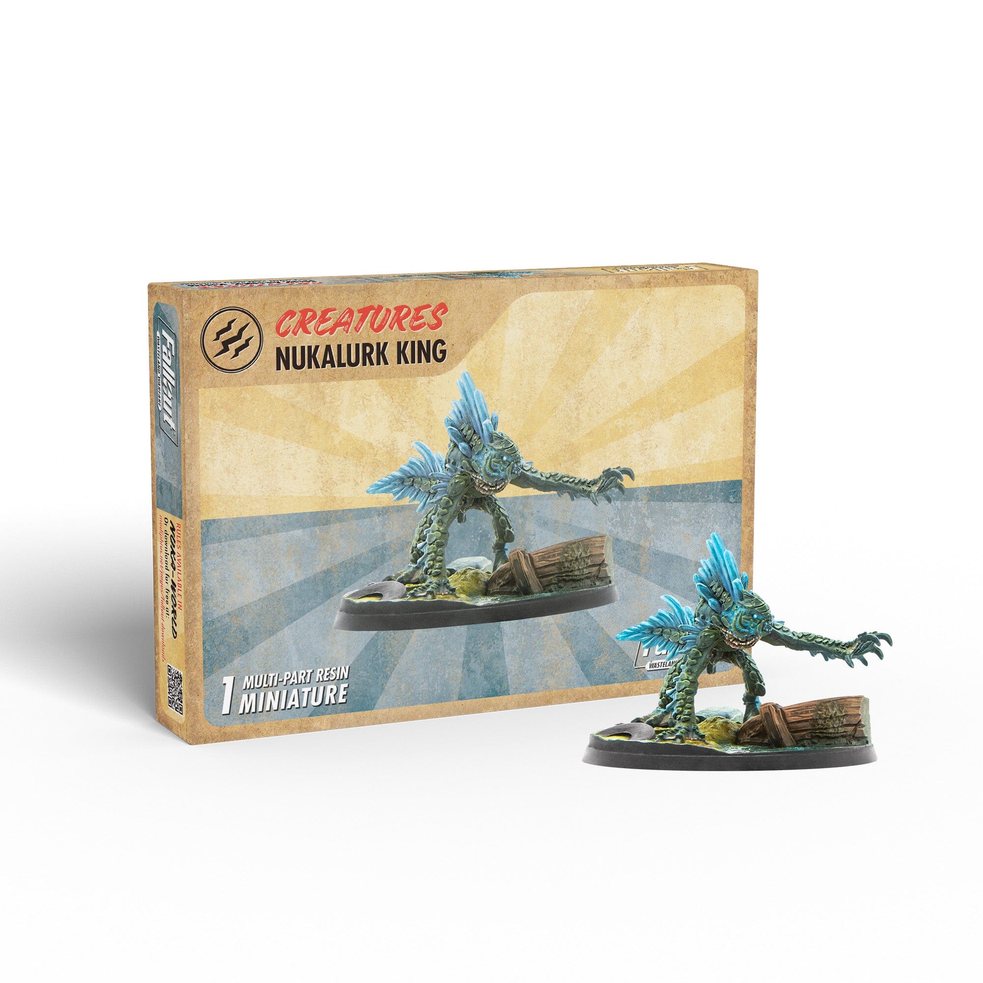 Modiphius Fallout Wasteland Warfare Nukalurk King miniatura