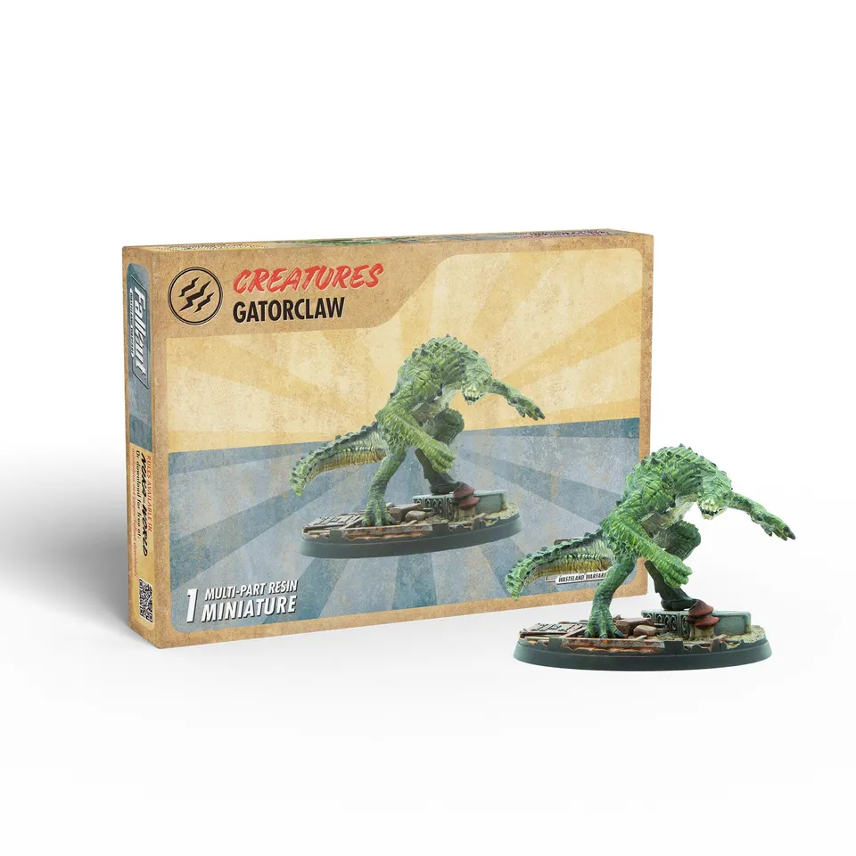 Modiphius Fallout Wasteland Warfare Gatorclaw Miniatura Resina