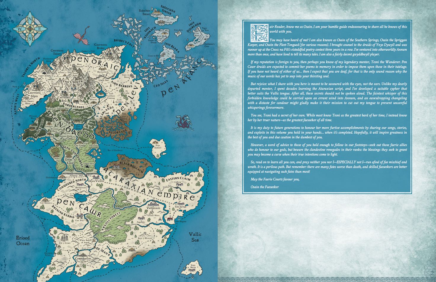 Modiphius Legends of Avallen Faeseeker's Guide pdf 238 pagine