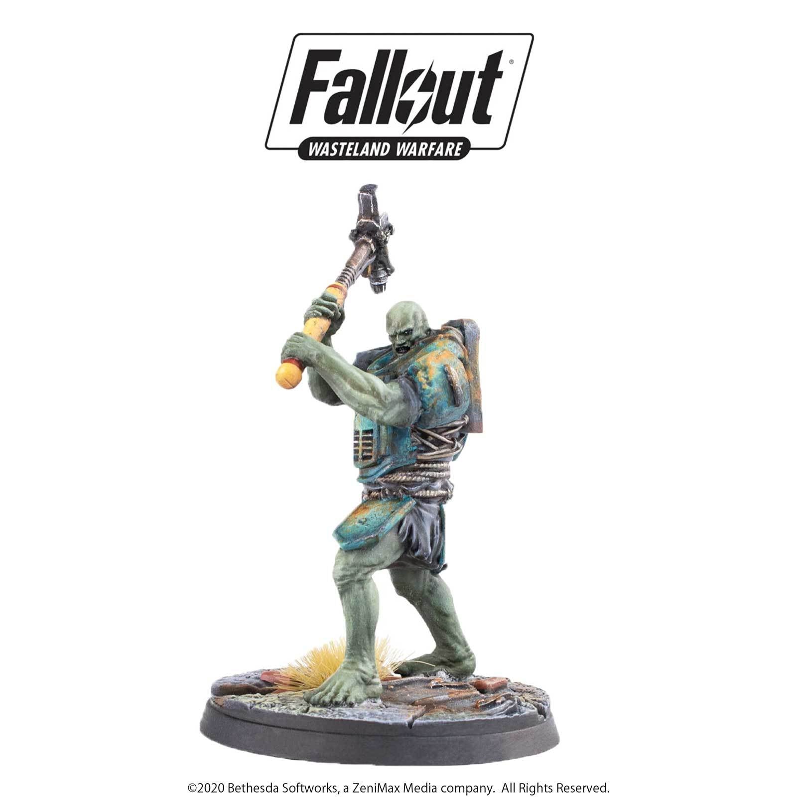 Modiphius Fallout Wasteland Warfare Skirmishers miniature Super Mutanti x3