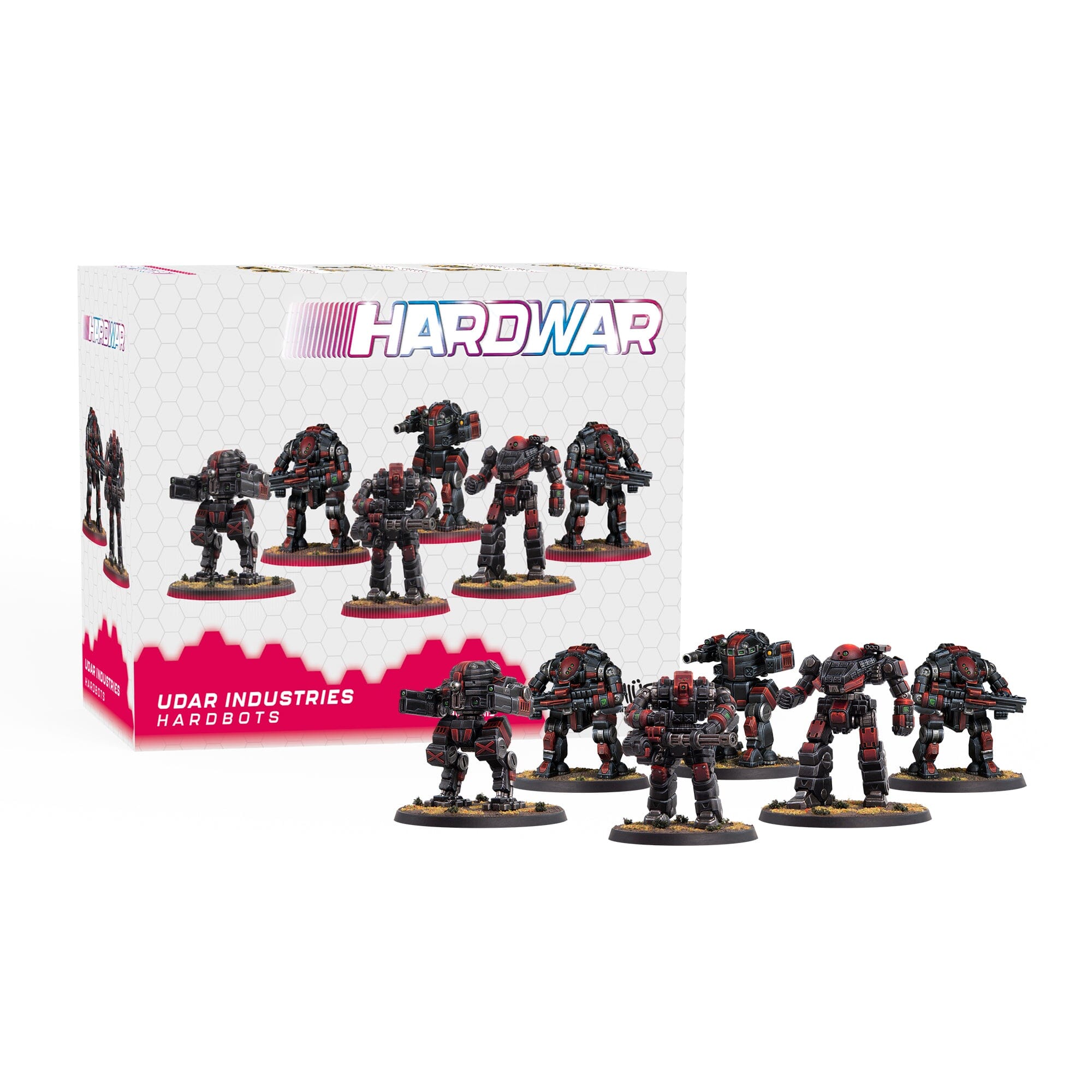 Modiphius Hardwar Udar Hardbots set 6 miniature 6mm resina
