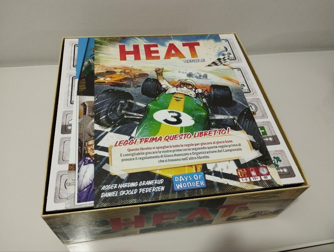 Asmodee Heat Gioco da Tavolo Auto Gioco Base 1-6 Giocatori
