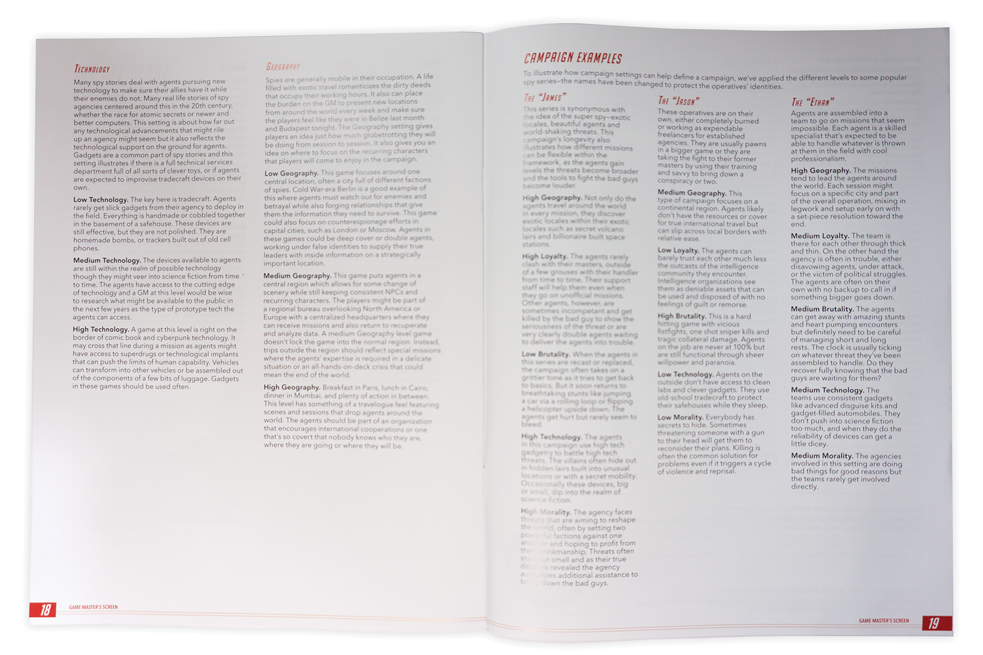 Modiphius The Spy Game Full Table Bundle GDR 5e 3 manuali dadi