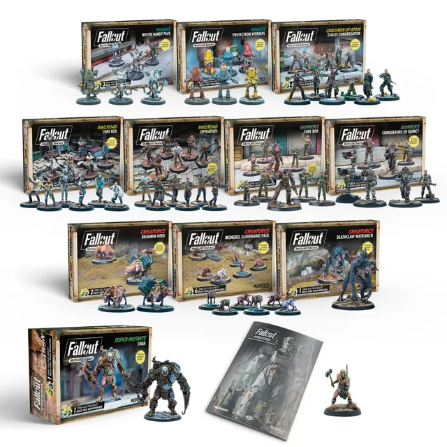 Modiphius Fallout Wasteland Warfare Commonwealth Bundle miniature